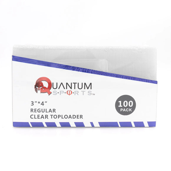 3X4 Regular Toploader 100 pack Quantum Sports